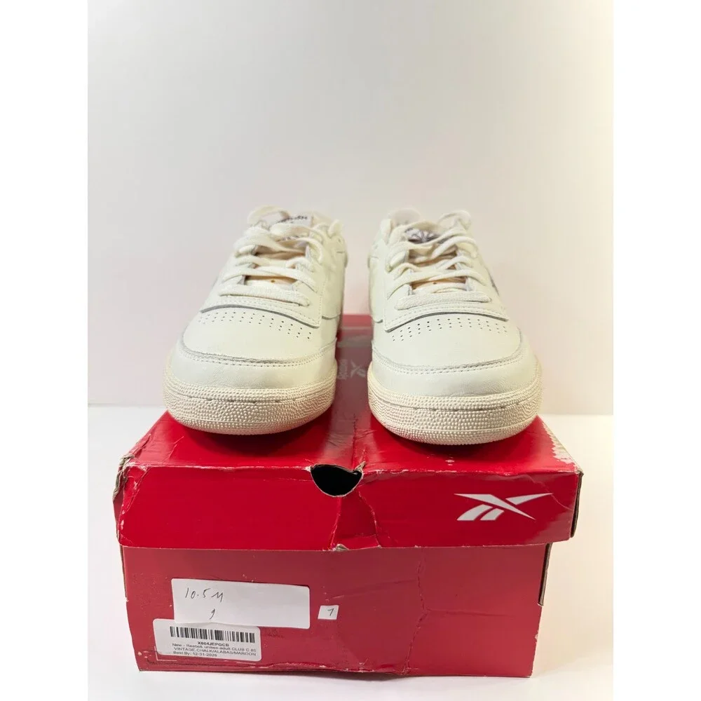Reebok Mens Club C 85 Vintage White Leather US 10.5